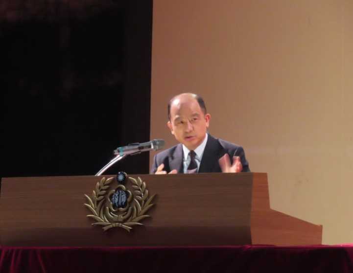 Mr. Pai Chieh-lung, the Director-General of the All-Out Defense Mobilization Agency, delivers the opening speech. Mr. Pai Chieh-lung, the Director-General of the All-Out Defense Mobilization Agency, delivers the opening speech.
